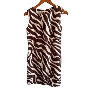 Constance Saunders Size 6 Zebra Sleeveless Dress